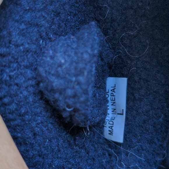 EUC striped brown & cream wool jacket - Picture 3 of 5